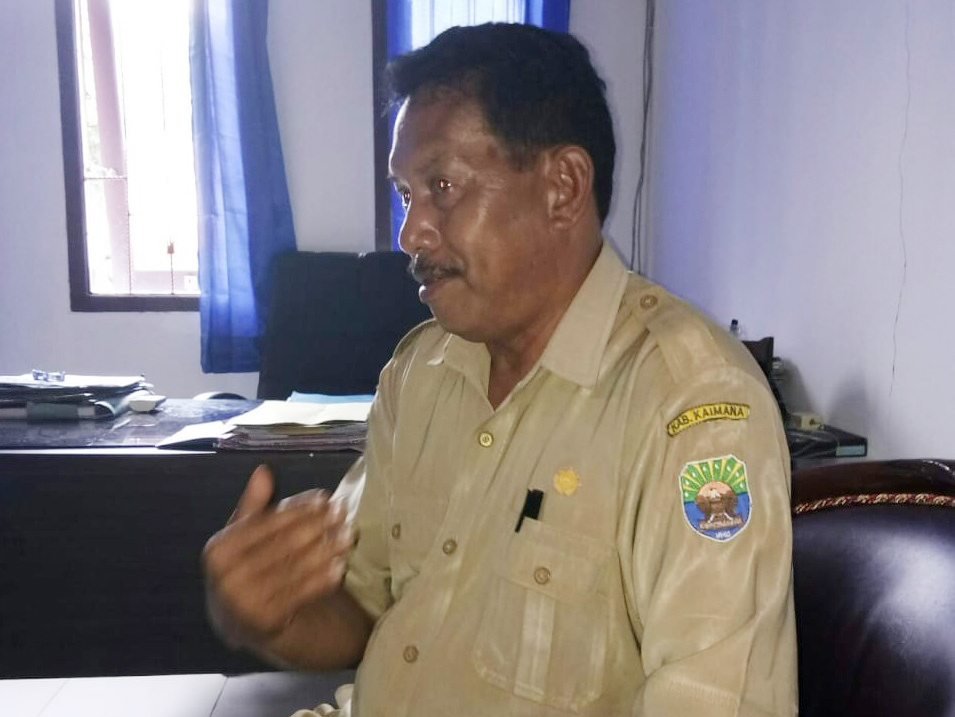 Kepala Dinas Perikanan Kabupaten Kaimana, Gustav Werfete, SE