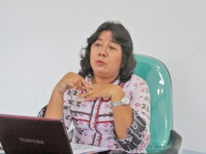 Kepala Dinas PMK Kabupaten Kaimana, Dra. Joice Magda Tuanakotta