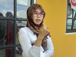Komisioner Bawaslu Kaimana, Divisi Hukum Penindakan Pelanggaran dan Penyelesaian Sengketa, Siti Nurliah Indah Purwanti, SH