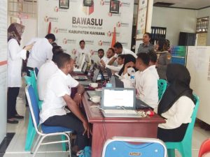 Pelaksanaan Tes Evaluasi Kinerja Pegawai Non PNS Bawaslu Kabupaten Kaimana