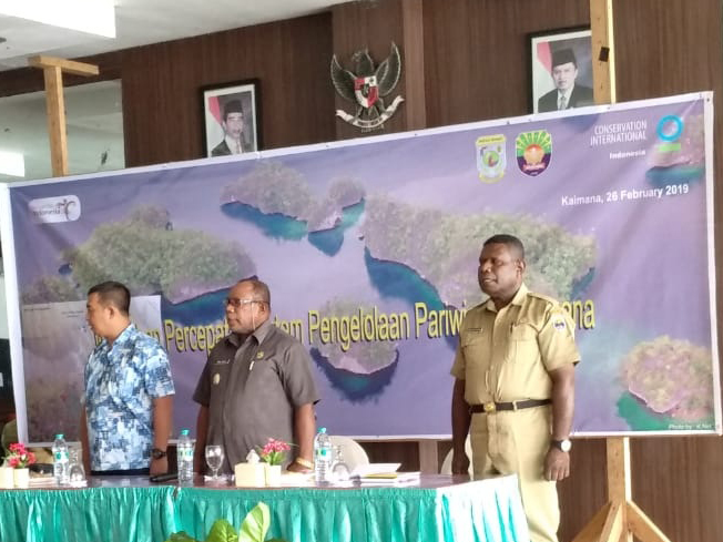 Salah Satu Foto Workshop Percepatan Sistem Pengelolaan Pariwisata Kabupaten Kaimana Belum Lama ini