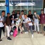 11 Pebasket Kaimana yang diberangkatkan Perbasi Kaimana dalam ajang Kejurda di Manokwari Papua Barat.(FOTO: ANI)