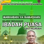 IKLAN UCAPAN RAMADHAN 1447 H DINAS KESEHATAN KABUPATEN KAIMANA