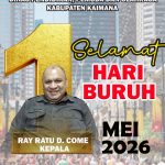IKLAN HARI BURUH DINAS PENDIDIKAN, PEMUDA DAN OLAHRAGA KABUPATEN KAIMANA