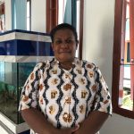 Kepala Dinas Kelautan dan Perikanan Kabupaten Kaimana, Herliena Uberi. (FOTO : KHR)