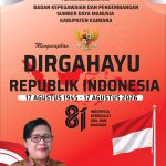 IKLAN HUT RI KE 81 BADAN KEPEGAWAIAN DAN PENGEMBANGAN SDM KABUPATEN KAIMANA