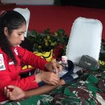 Sambut HUT PMI ke-81, Prajurit Yonif TP 864/NN Donor Darah